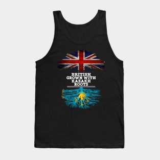 British Grown With Kazakh Roots - Gift for Kazakh With Roots From Kazakhstan Tank Top